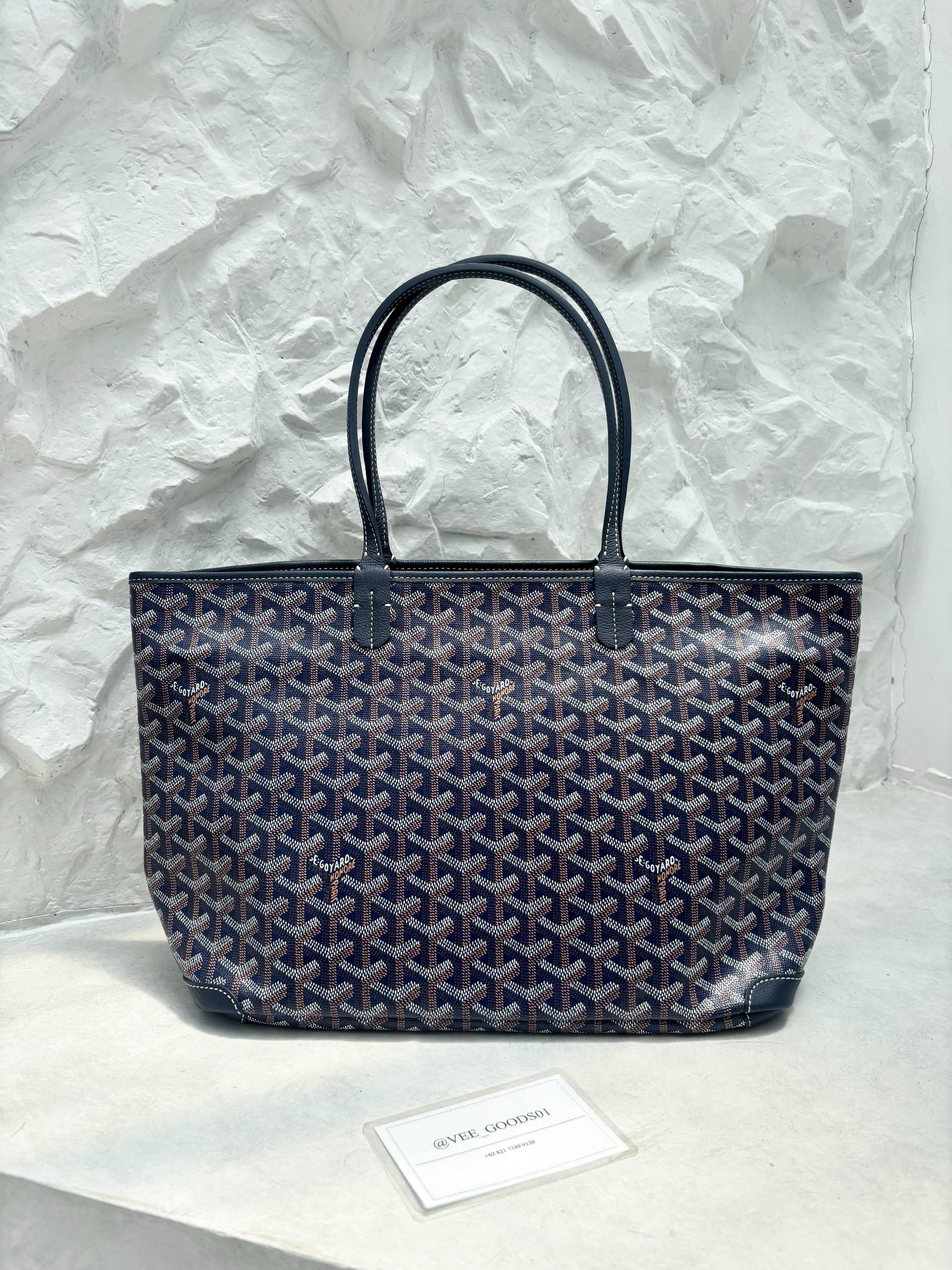 GOYARD ARTOIS NAVY BAG