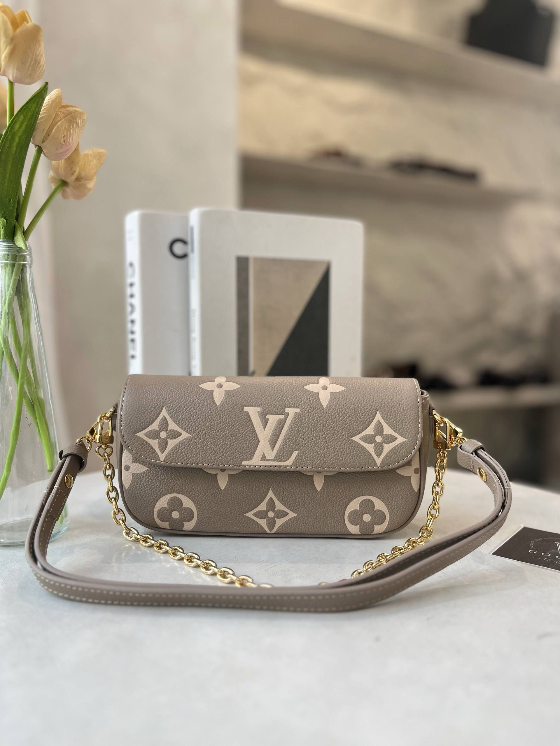 LV WALLET ON CHAIN / WOC IVY BICOLOR BAG