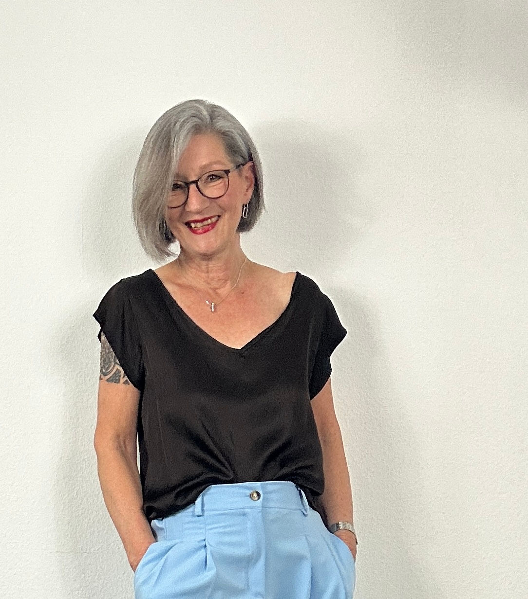 Vikosebluse/Shirt - Braun