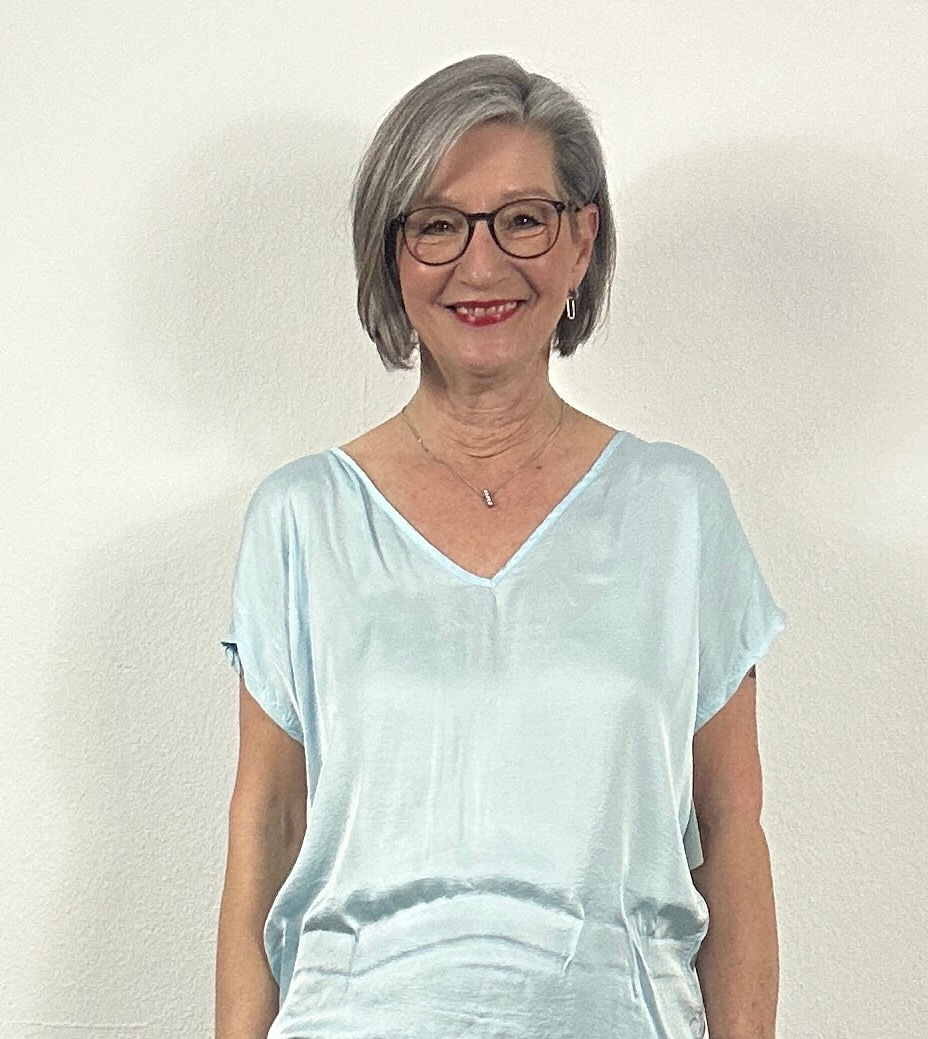 Viskoseshirt mit Spitze - Hellblau
