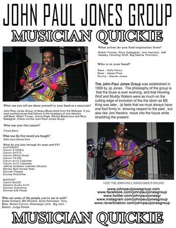 MUSICIAN QUICKIE - John Paul Jones Group