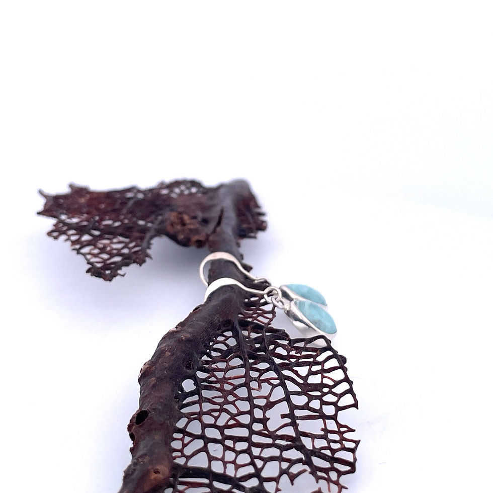 Thumbnail: Larimar Tear Drop Dangles