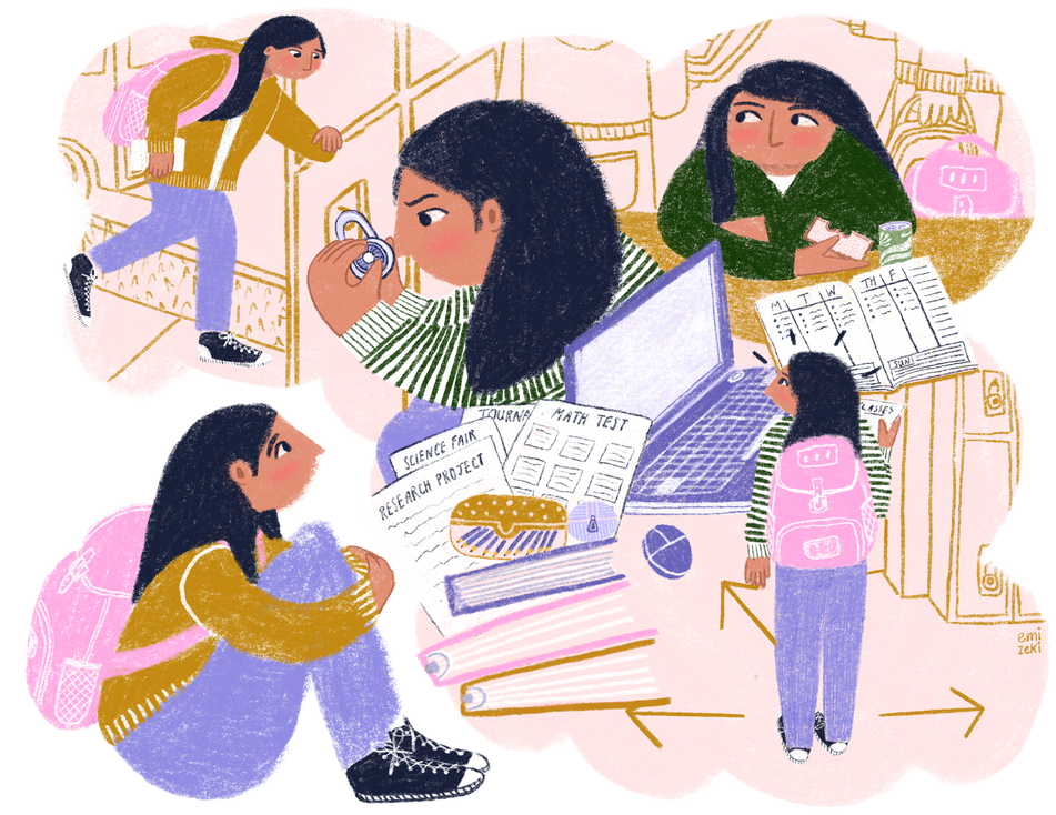 Getting Over That Nervous Feeling: Main illustration.