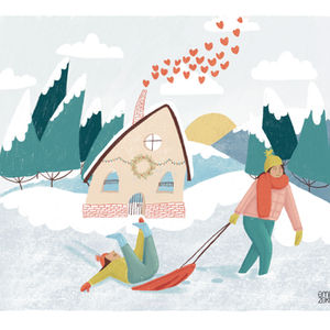 Sledding Hearts