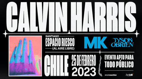 Calvin Harris suma dos reconocidos Dj como invitados a su concierto del próximo 25 de febrero