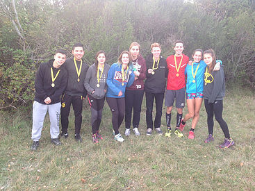 Quelques jeunes de BOL D'AIR aux championnats d'acad de Run and Bike