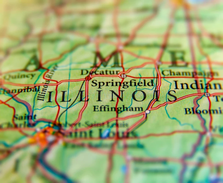 State of Illinois Map