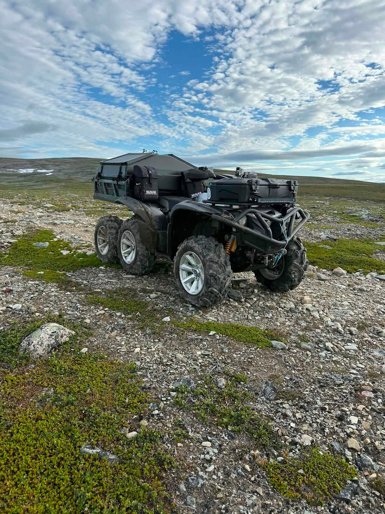 Yamaha Grizzly  700 med Minab kit 6x6