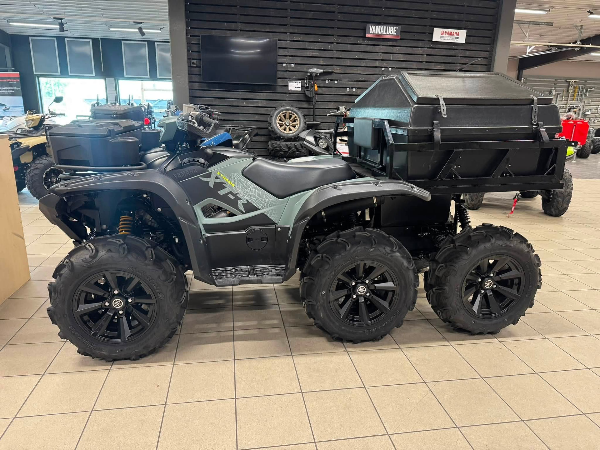 provköra Yamaha Kodiak/Grizzly 700 med Minab kit 6x6.