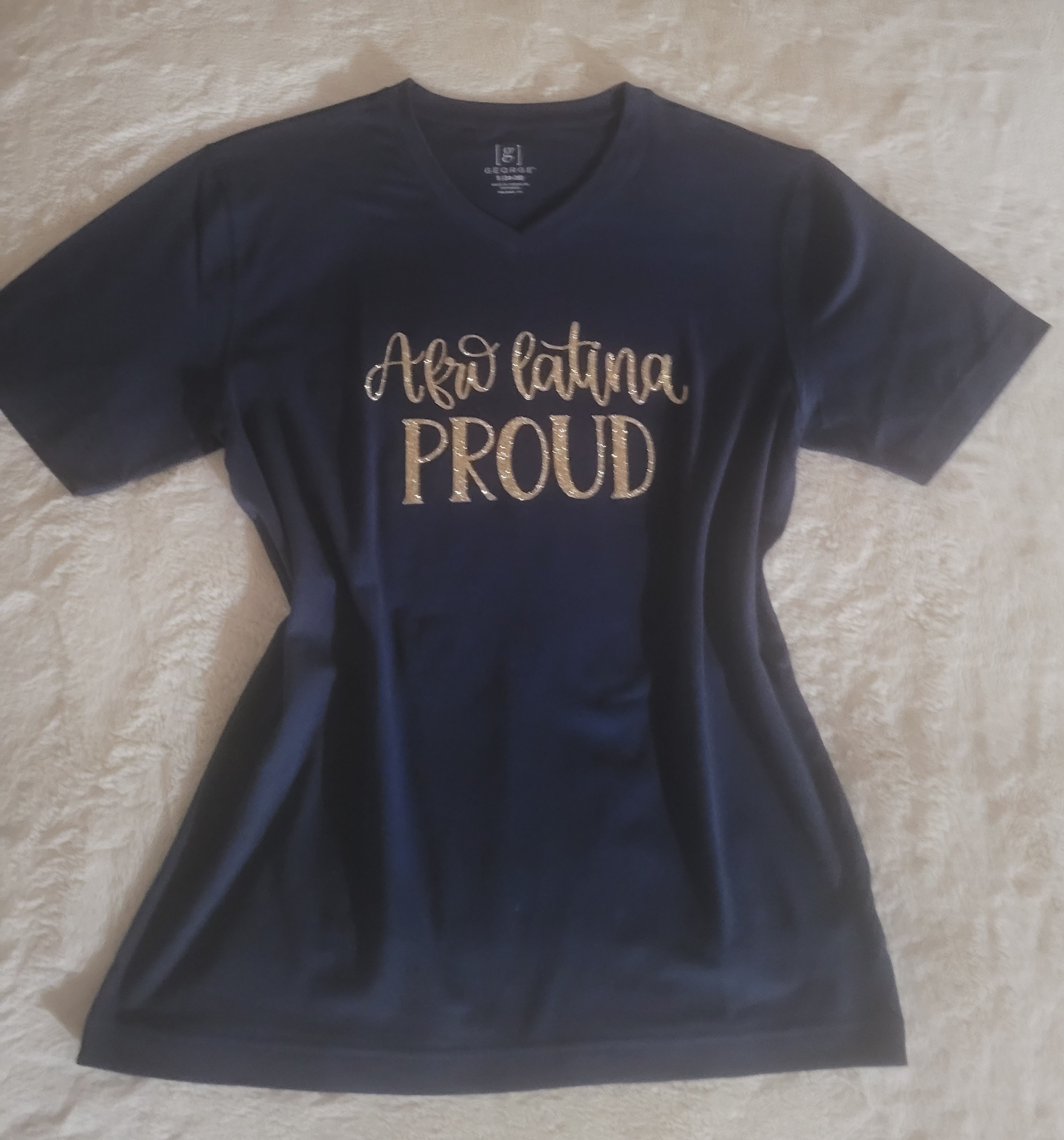 Afro Latina Proud - V Neck Tee for Women