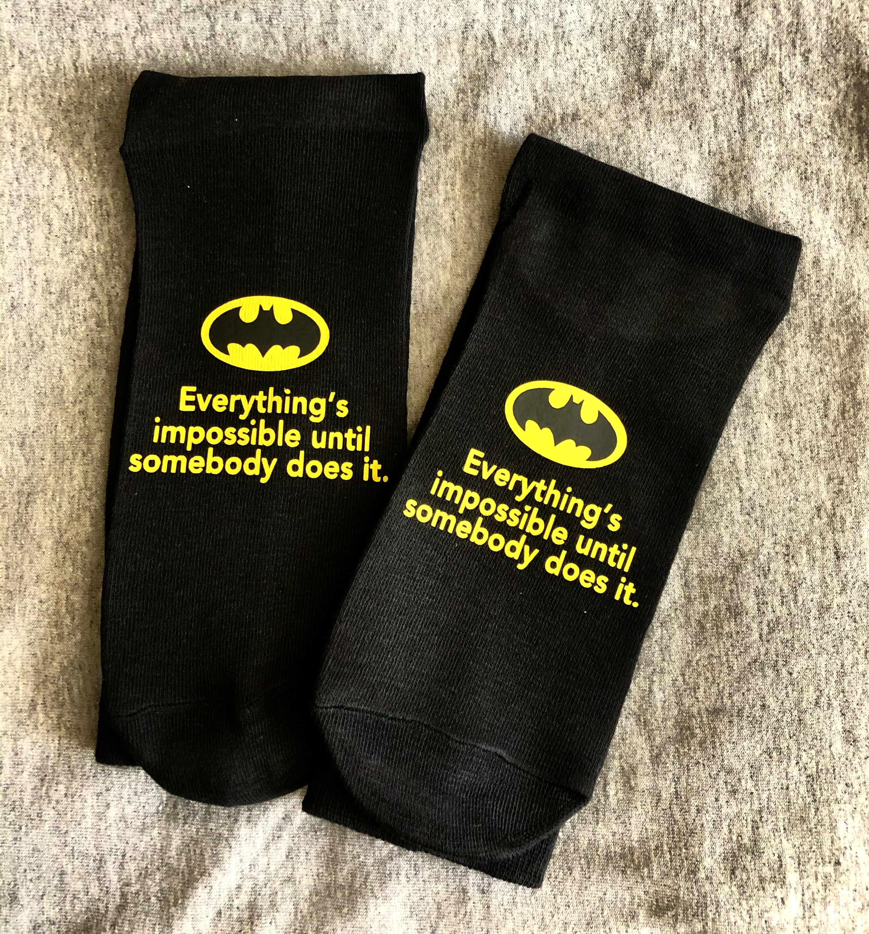 Batman Socks (Adult Dress Socks) - 2 Pairs