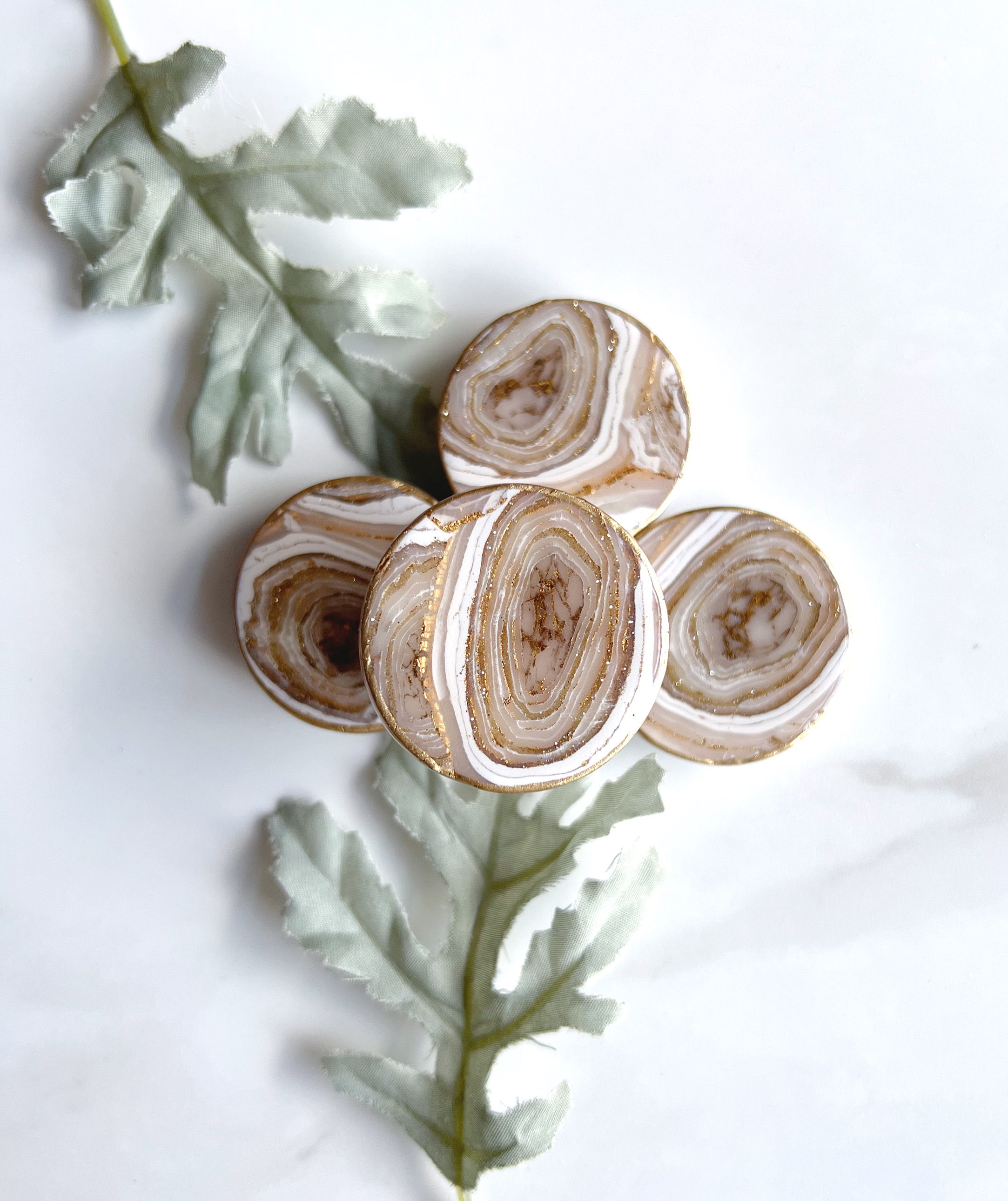 Holiday Agate Phone Grips (Clay)