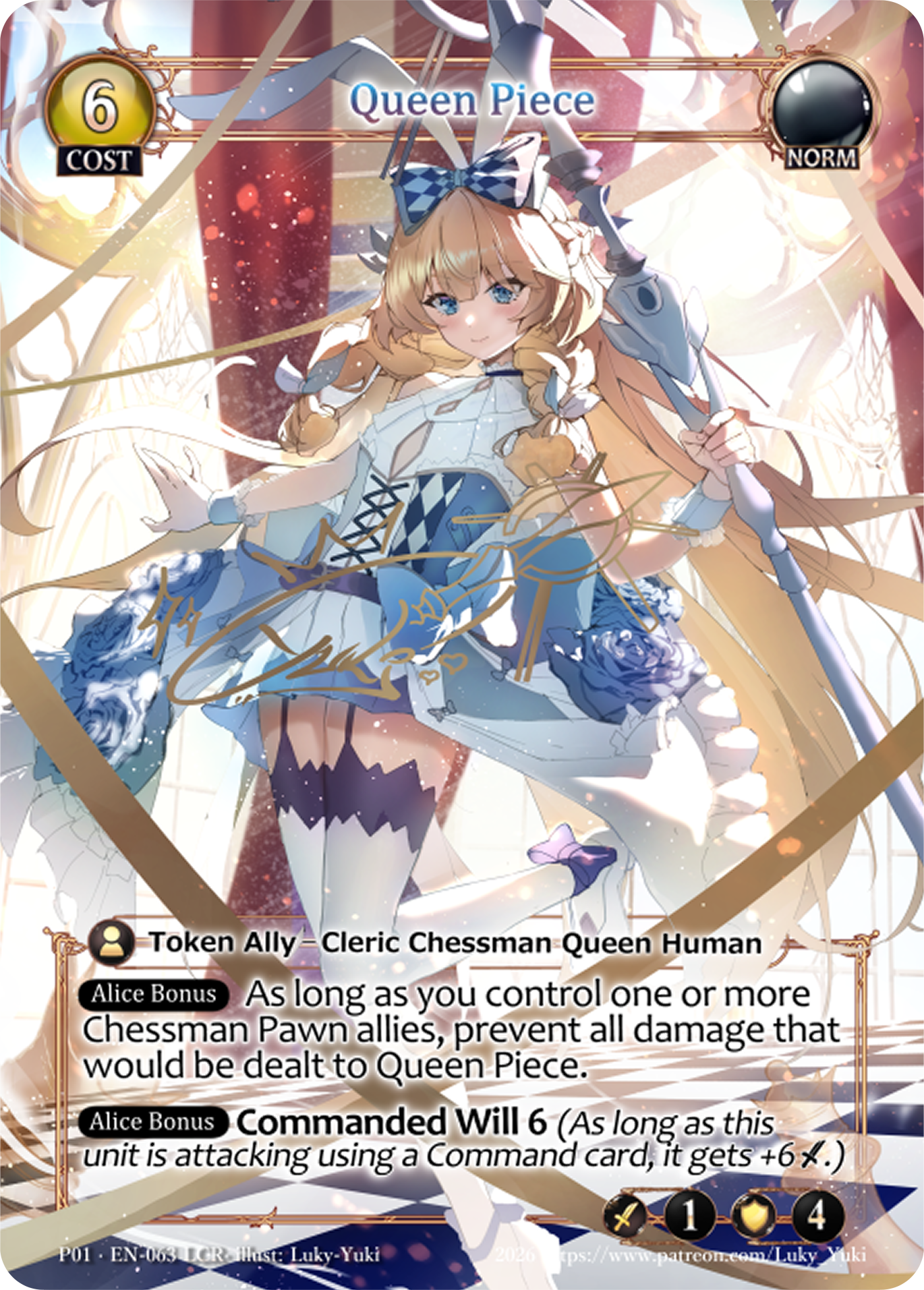Foiled Queen Piece - Alice