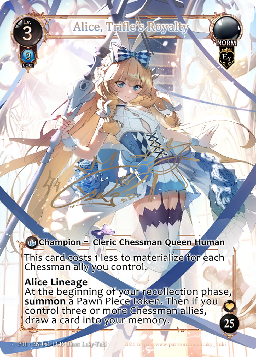 Thumbnail: Foiled Alice, Trifle's Royalty