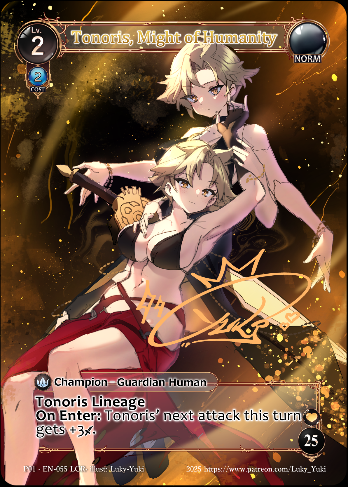 Foiled Tonoris, Might of Humanity