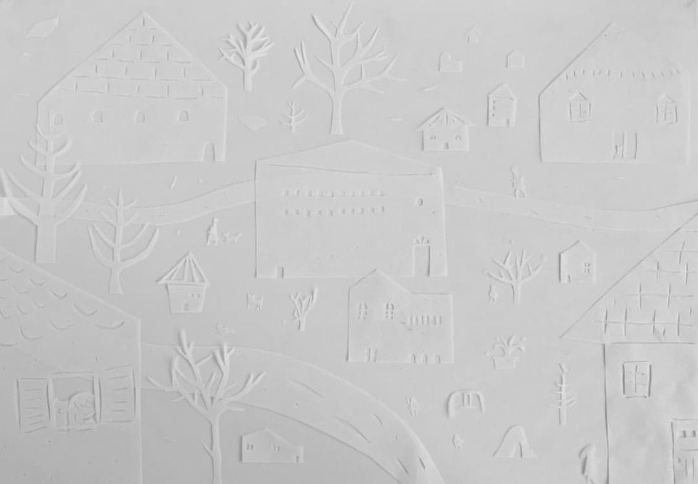 White Illustration - City - Day
