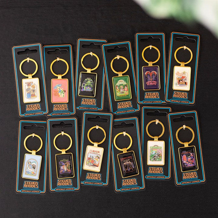 Thumbnail: Rainy Day Fun Keyring by Steven Rhodes