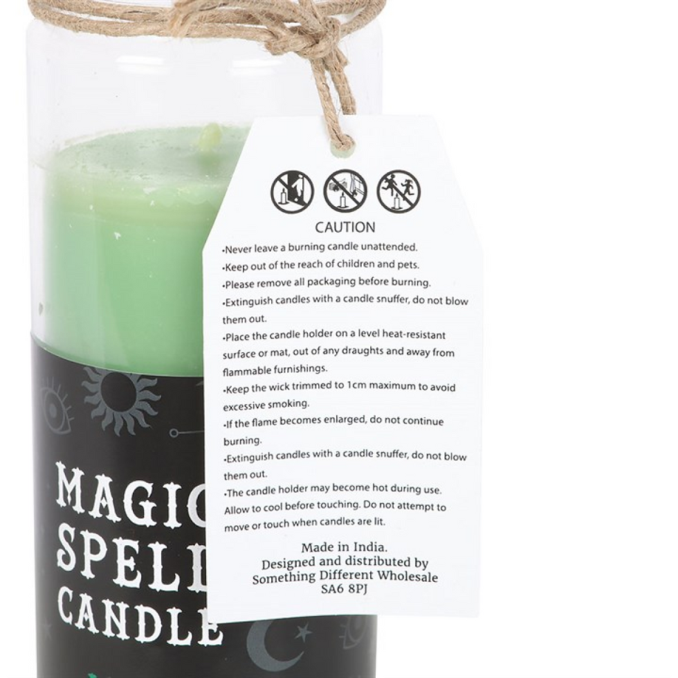 Thumbnail: Luck Green Tea Magic Spell Tube Candle
