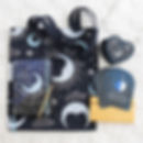 Thumbnail: Set of 8 Moon Phase Cards with Wooden Stand
