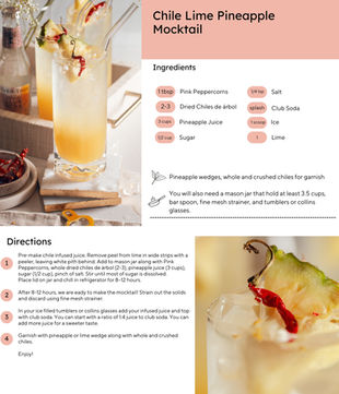 Chile Lime Pineapple Mocktail