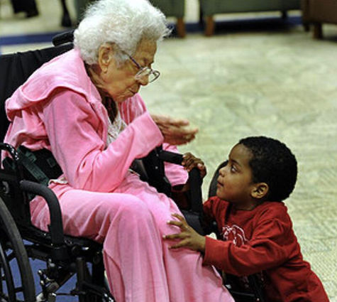 News feature writing: 'New center for disabled bridges the generations'