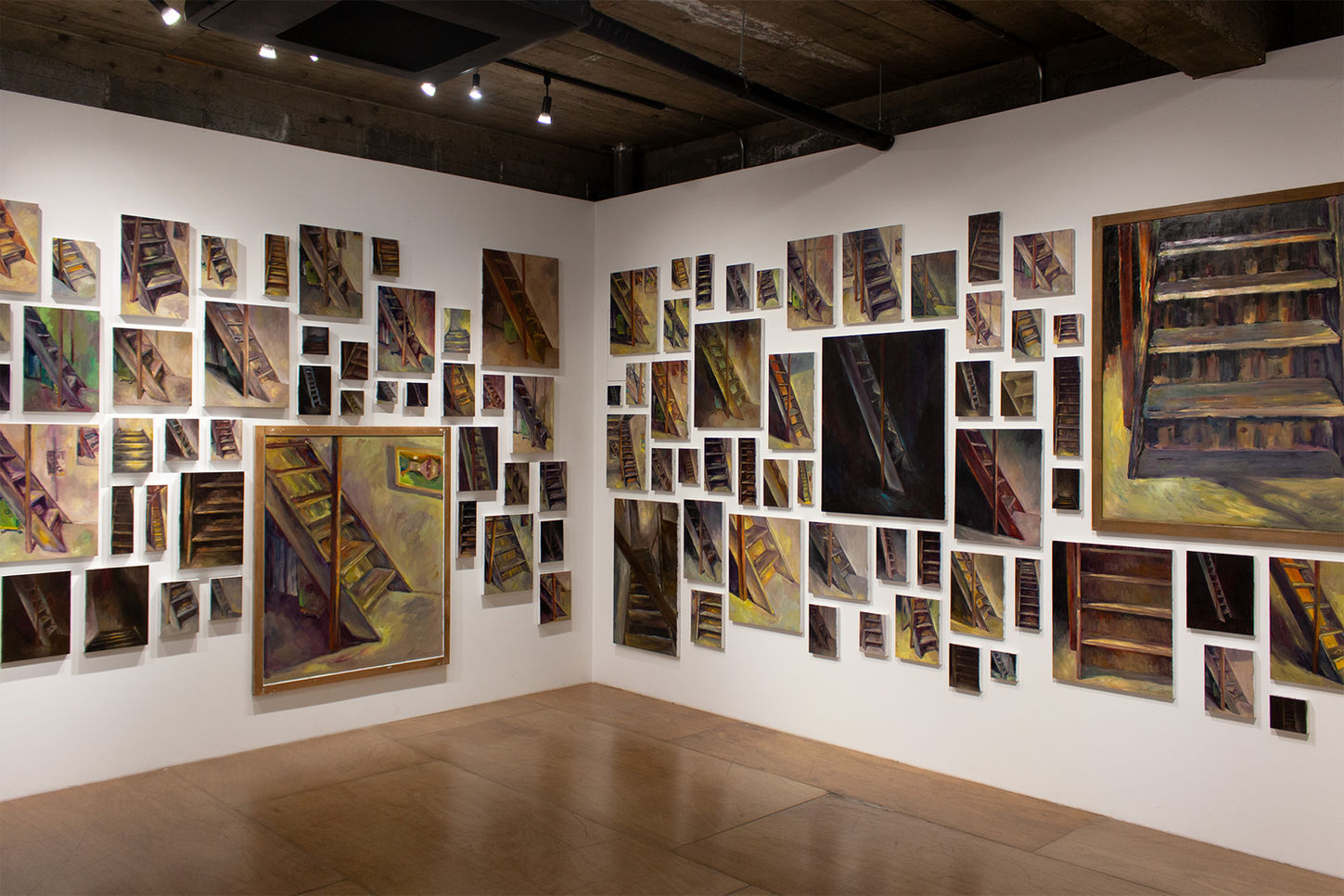 吉岡雅哉個展「階段」展示風景