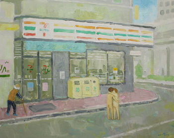 吉岡雅哉, 絵画作品, 安息日, 2007年, 91 x 72.7 cm, キャンバスに油彩