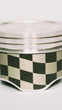 A piston coated using the process of screen printing.