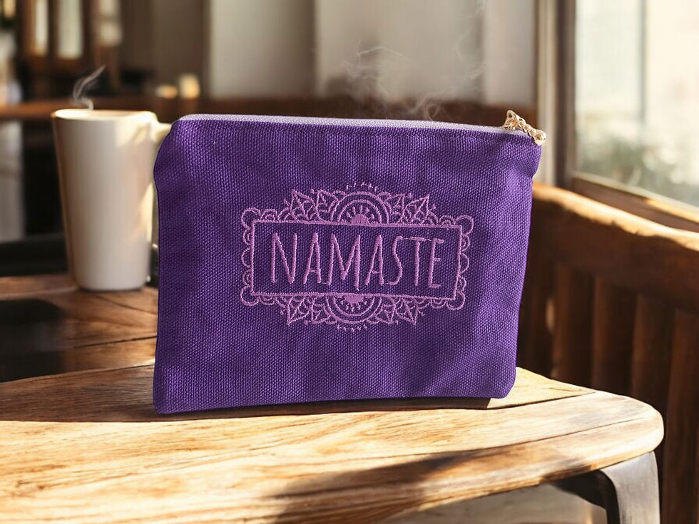 Namaste Purple Coin Purse