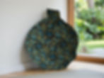 paisley blue needlecord meditation cushion