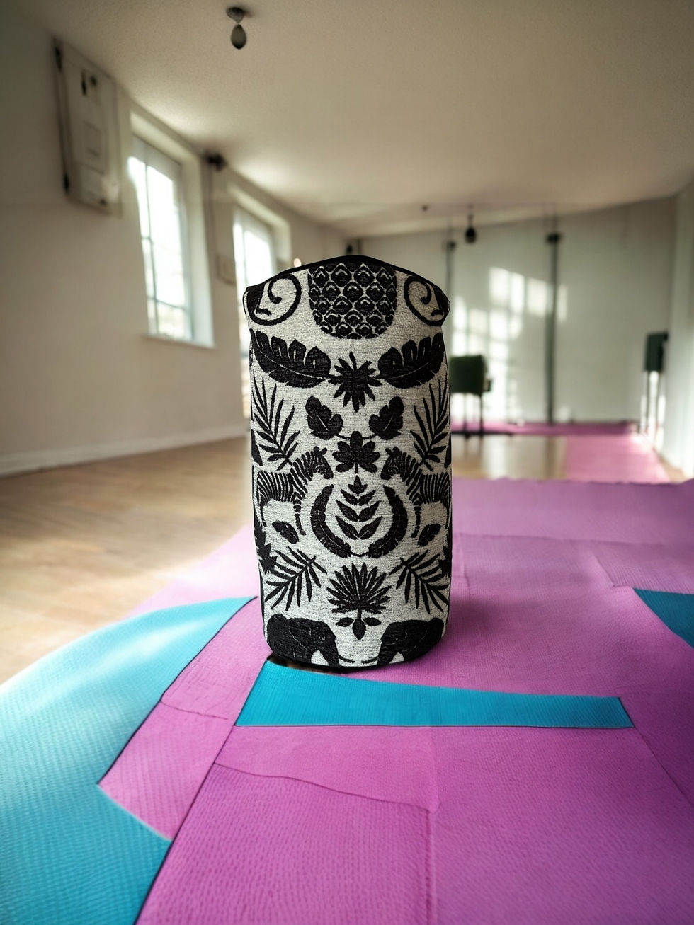 yoga bolster Cushion with animals