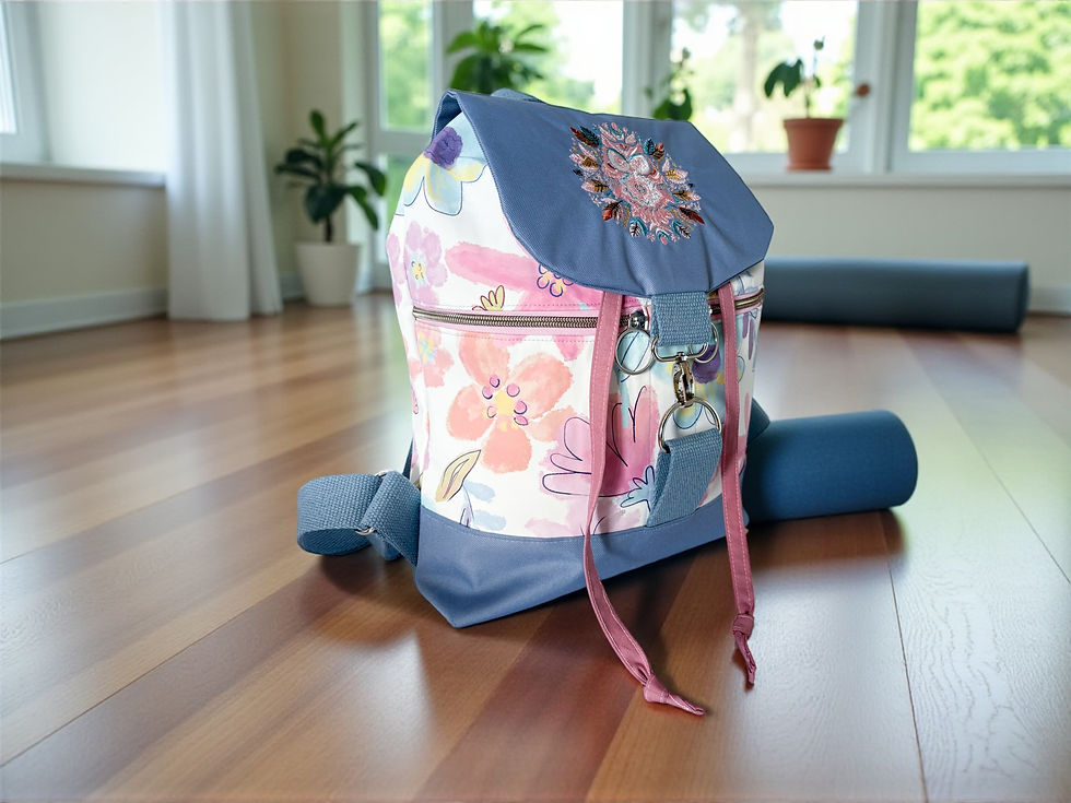 Thumbnail: Owl Embroidered Pastel Backpack