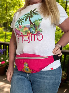 sloth pink bum bag