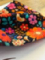 jersey headband in black and orange