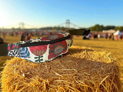 floral bum bag, crossbody bag handmade
