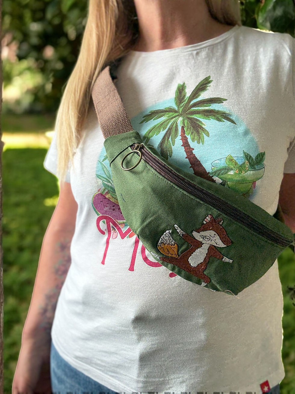 Green Fox Bum Bag