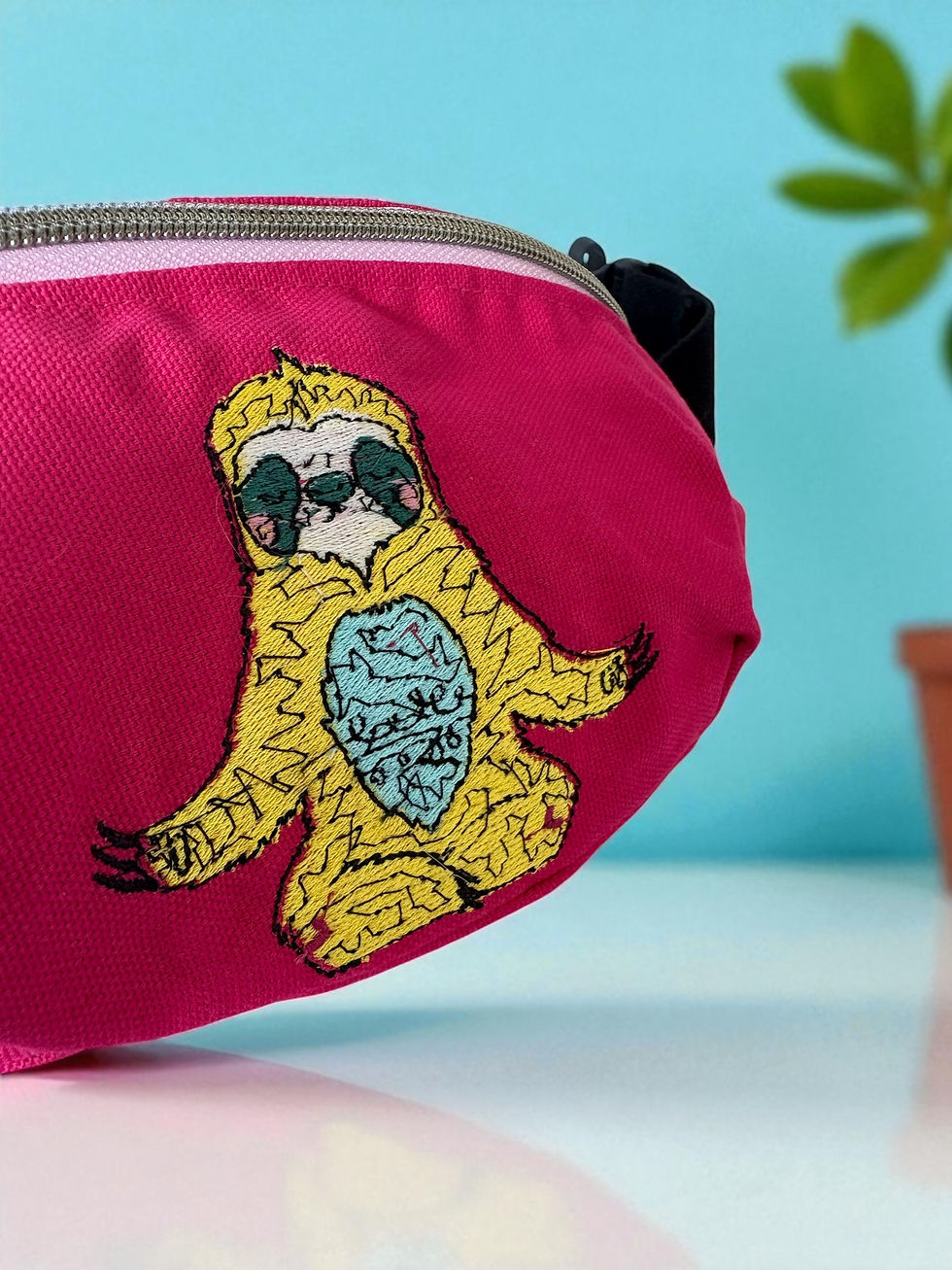 Thumbnail: sloth pink bum bag