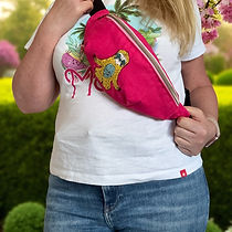 sloth pink bum bag