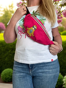 sloth pink bum bag