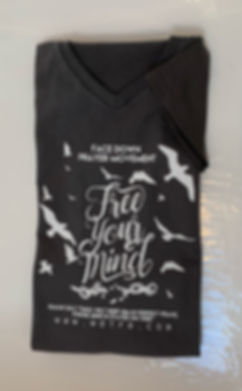 "Free Your Mind" v-neck t-shirt