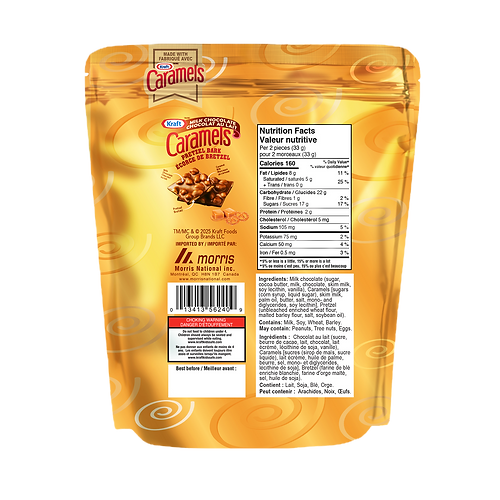 KRAFT CARAMELS PRETZEL BARK CANDA BACK_e