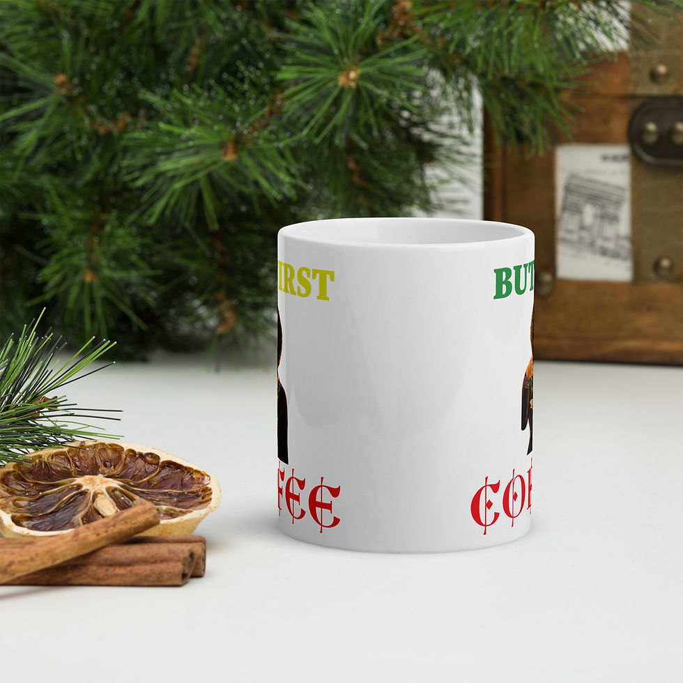 Thumbnail: Coffee Mug Glossy | Gift Mug | First Coffee 