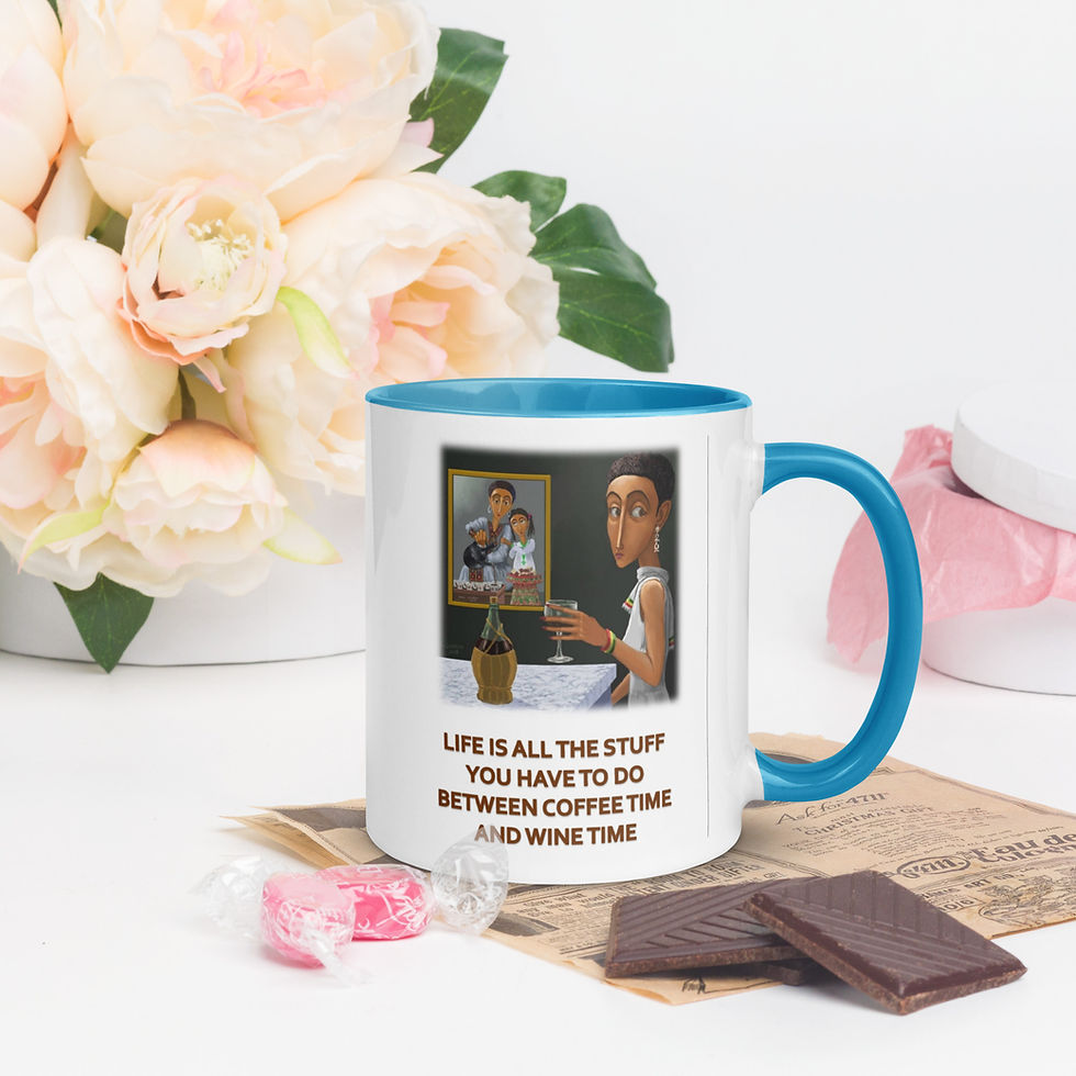 Thumbnail: Coffee Mug Colorful | Gift Mug | Coffee & Wine