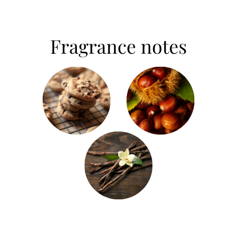 Fragrance notes for Sparrow and Farthing Buttery Biscuits and Cocoa christmas wax melt snap bar
