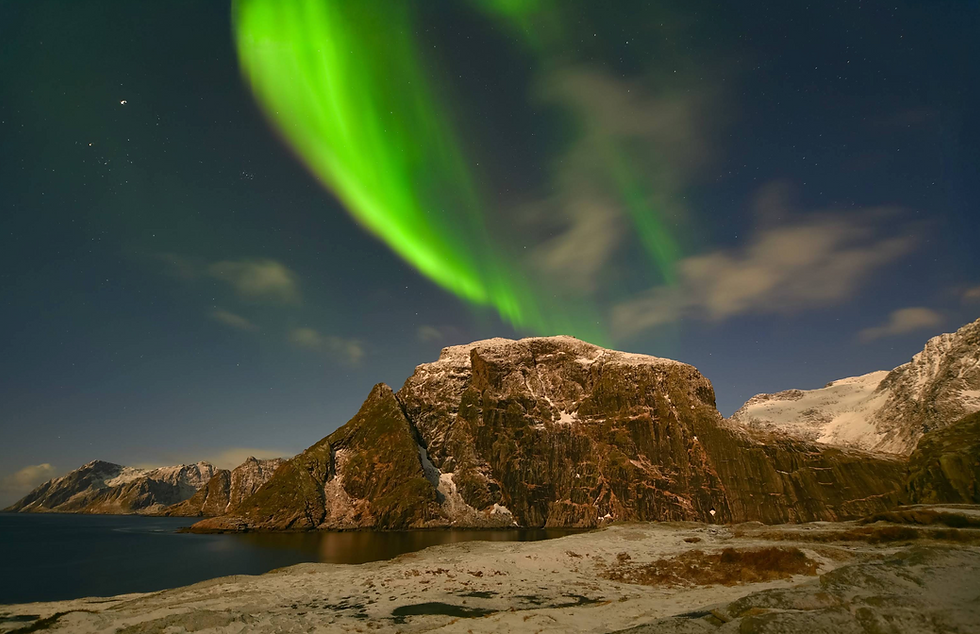 Northern Lights from Viewpoint of Å