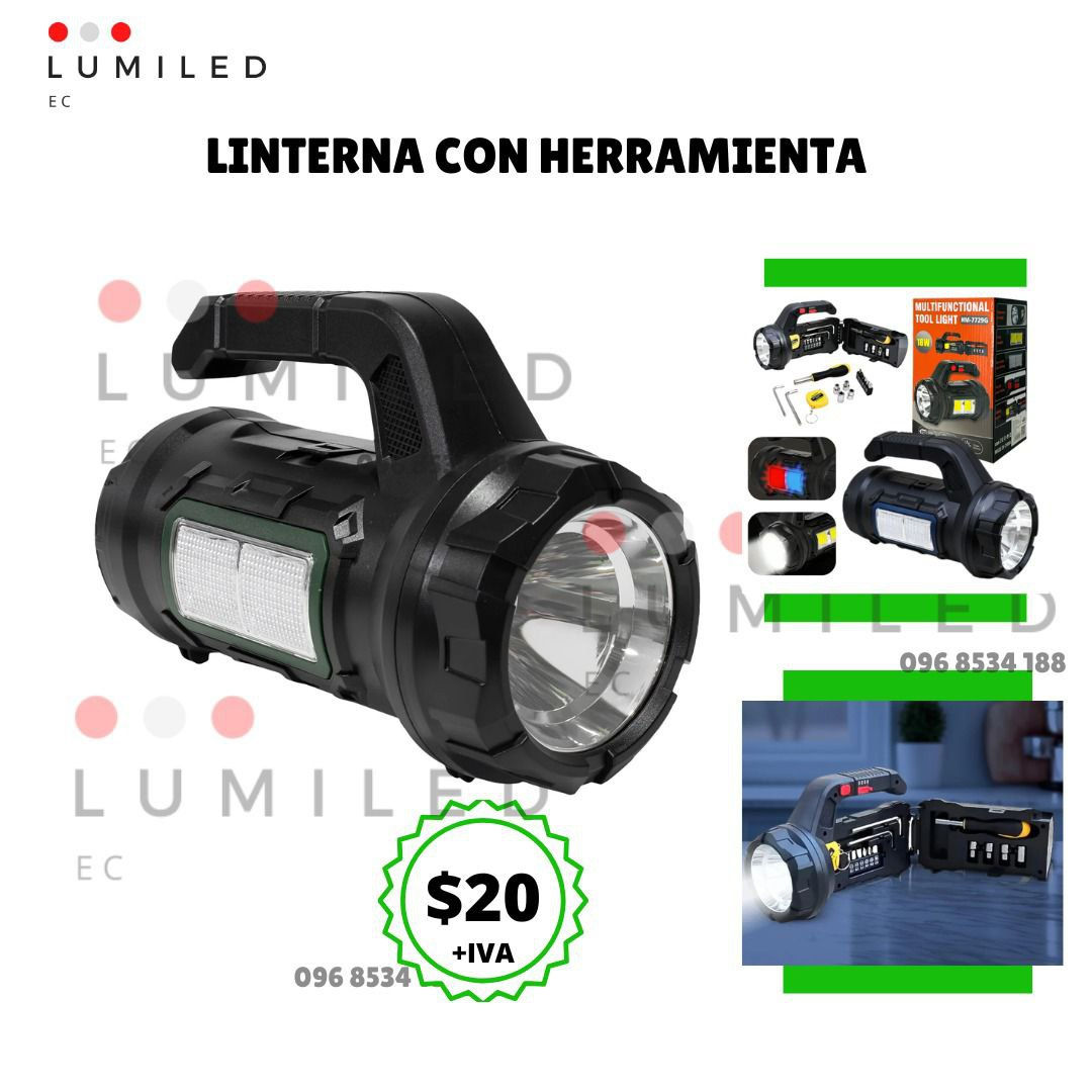 LINTERNA CON HERRAMIENTAS