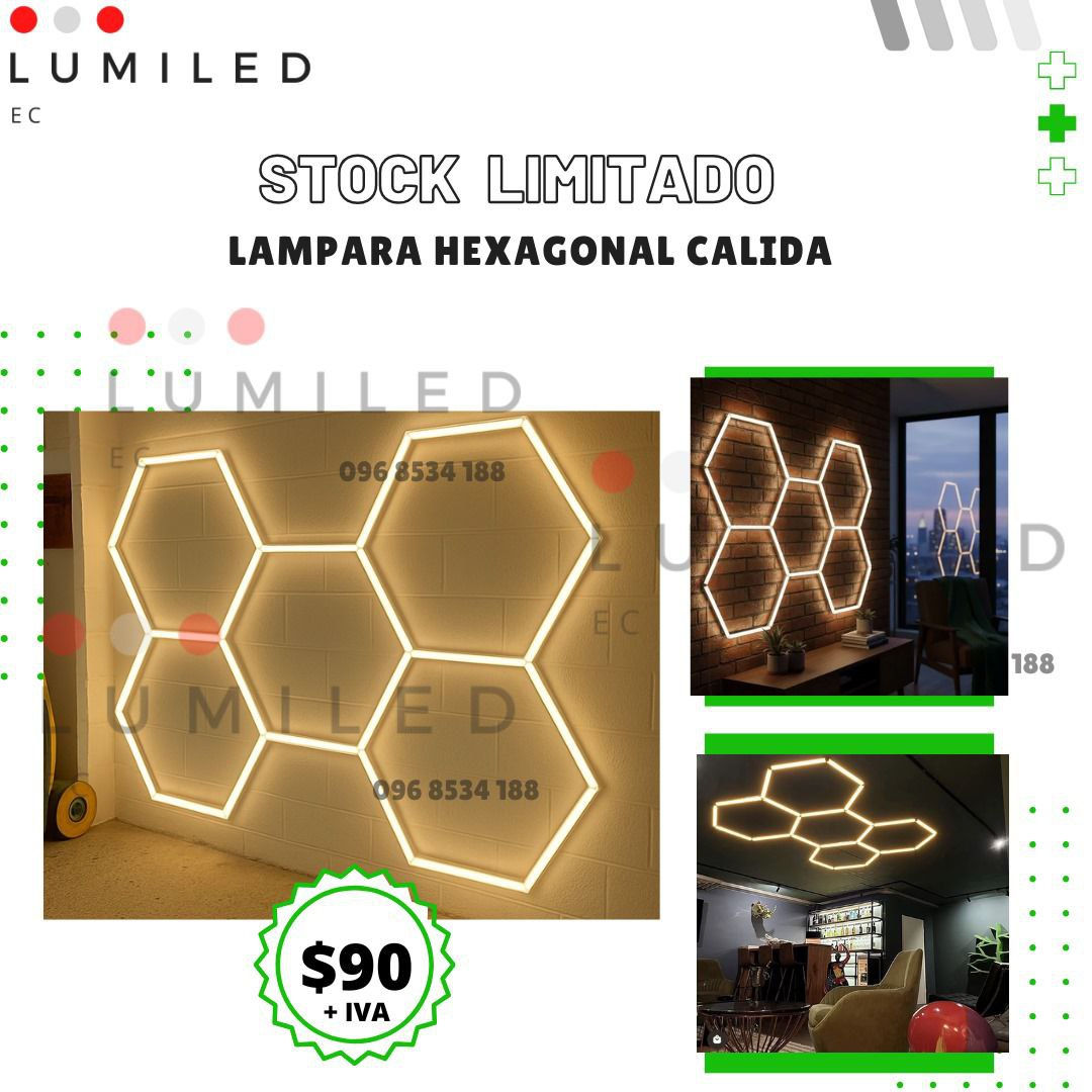 LAMPARA HEXAGONAL CALIDA