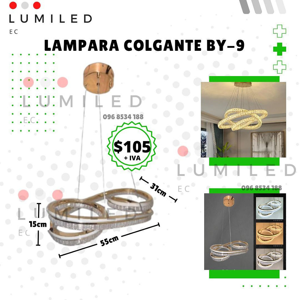 Miniatura: LAMPARA COLGANTE BY-9