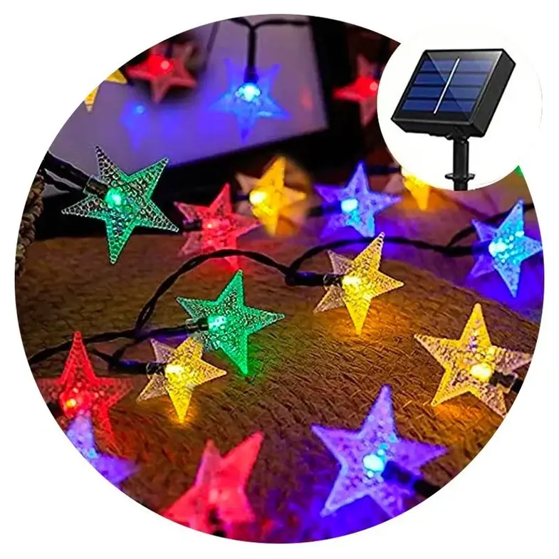 Miniatura: MINI GUIRNALDA SOLAR TIPO ESTRELLAS