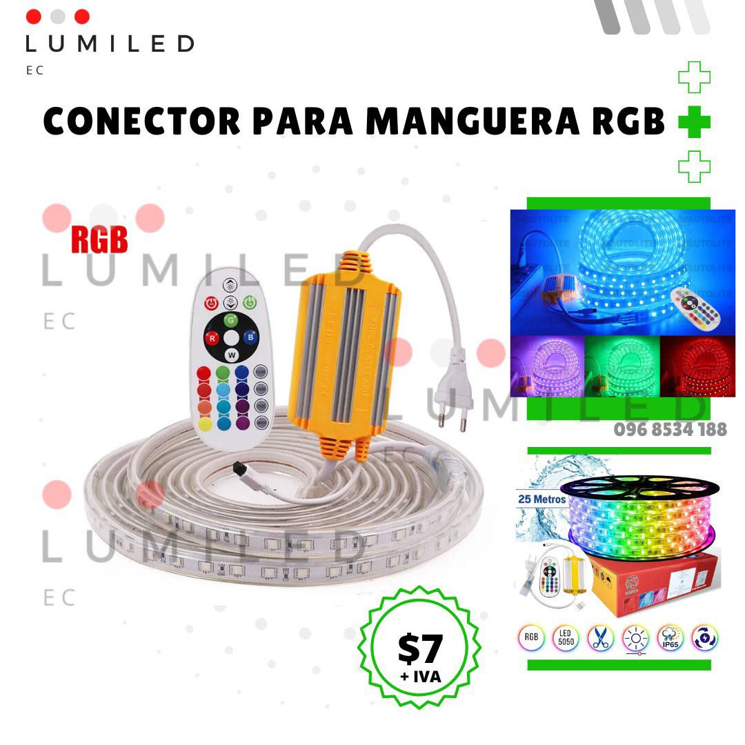 CONECTOR PARA MANGUERA RGB